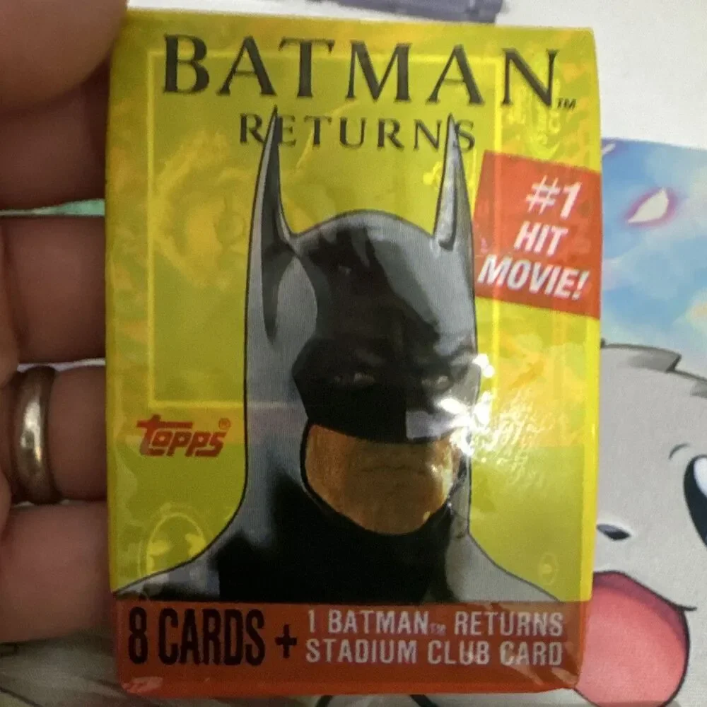 2 Topps DC Batman Returns Sealed Trading Card Packs 8 Cards 1991